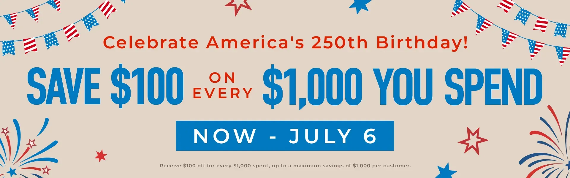 4th of July Sale